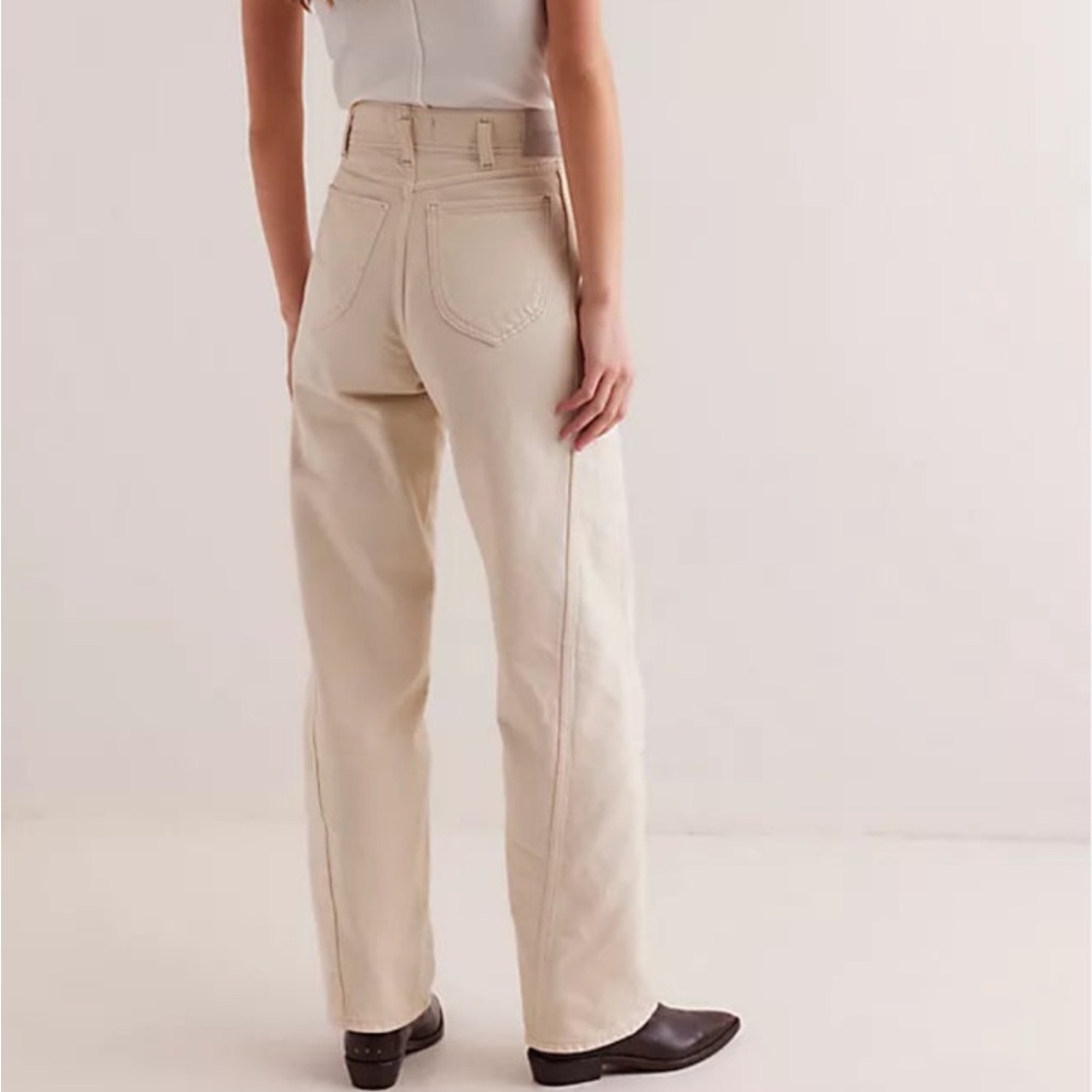 We The Free Aster Straight Leg Jeans in Cream